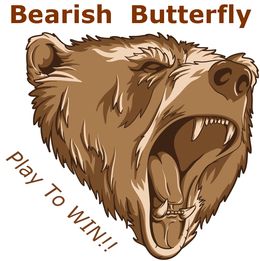 Bearish Butterfly logo - PLAY TO WIN!